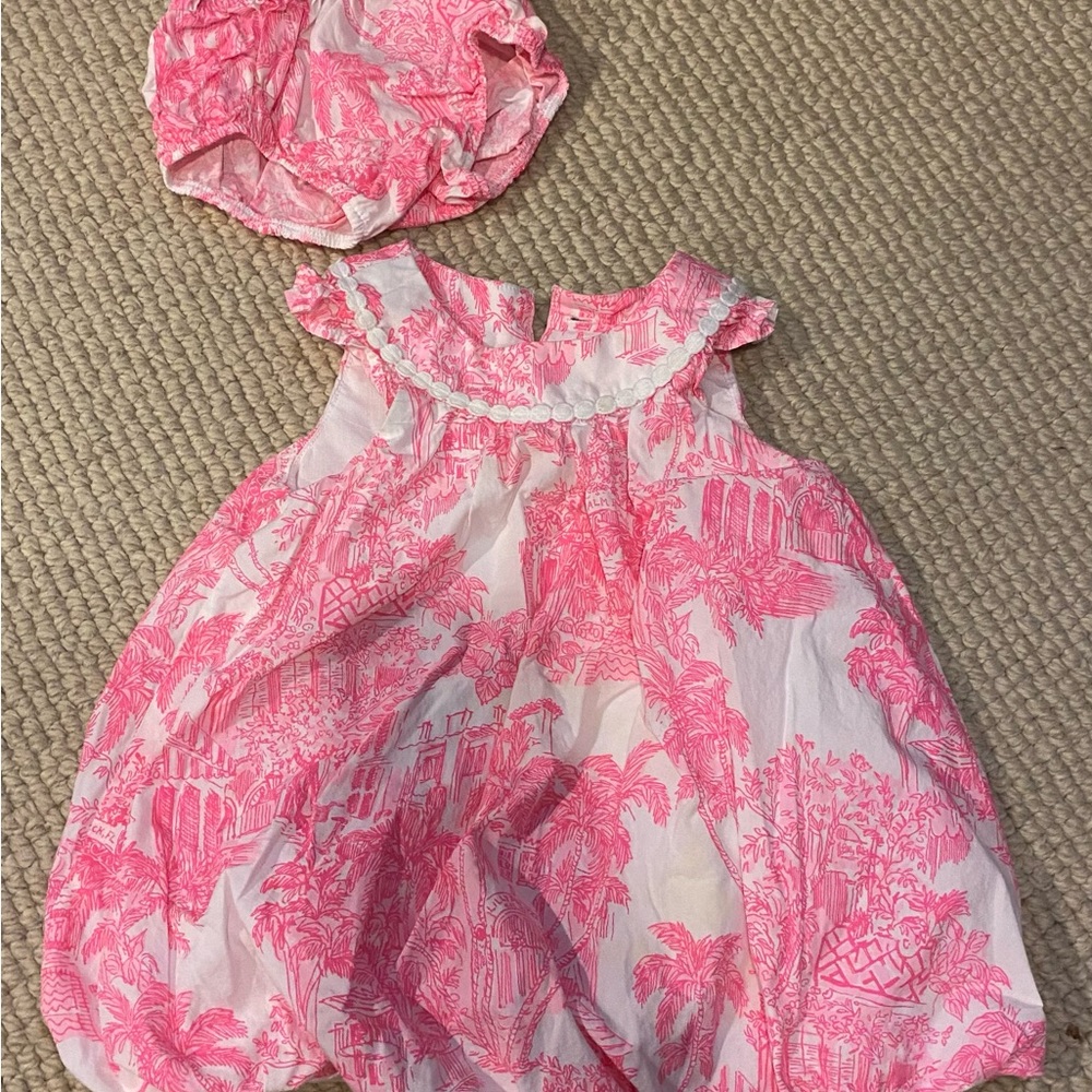 LILY PULITZER baby bubble dress EUC sz 18-24 months